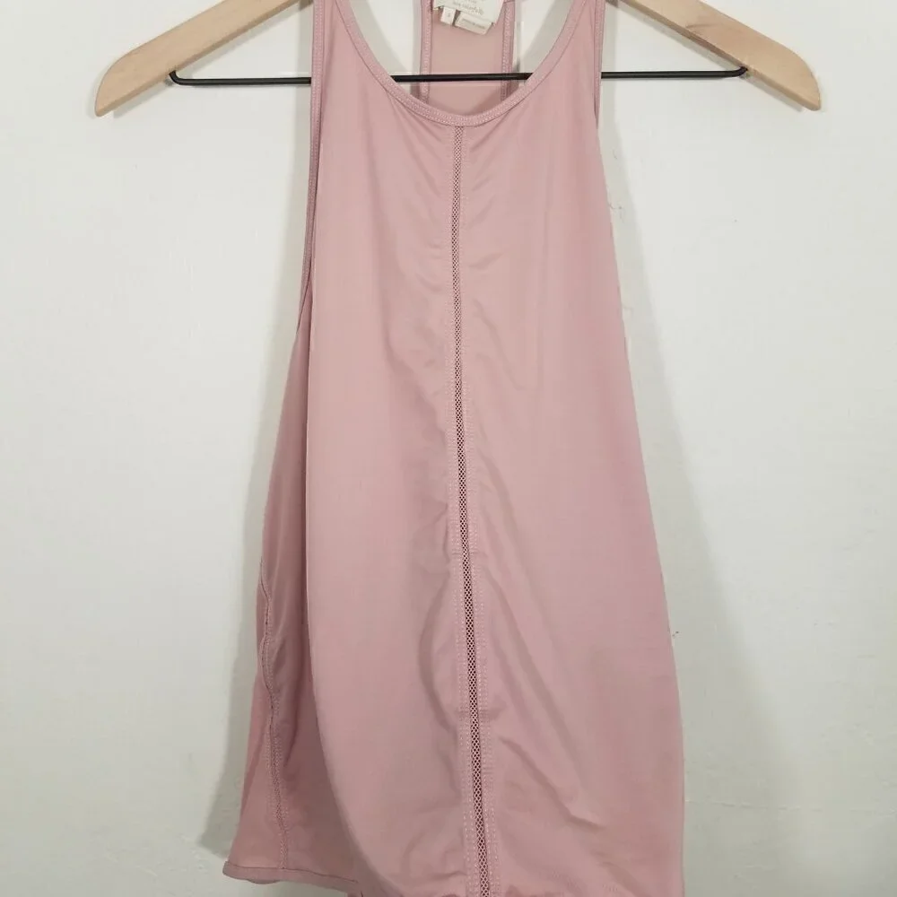 Kate Spade Micro Mesh Draped Active Tank Top Size S
